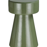 Libra Interiors Alvera Green Enamel Side Table