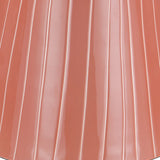 Libra Interiors Alvera Coral Stripe Enamel Side Table