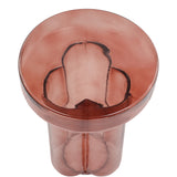 Libra Interiors Harwell Red Glass Side Table