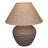 Libra Interiors Virelle Ceramic Large Table Lamp - Brown