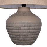 Libra Interiors Virelle Ceramic Large Table Lamp - Brown