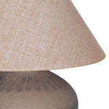 Libra Interiors Virelle Ceramic Large Table Lamp - Brown