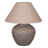Libra Interiors Virelle Ceramic Large Table Lamp - Brown