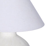 Libra Interiors Virelle Ceramic Table Lamp - White