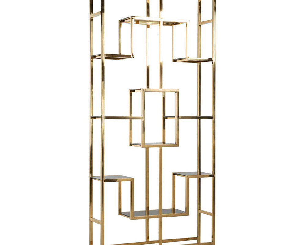 Richmond Magnus Gold And Black Display Unit-Belmont Interiors