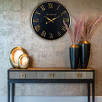 Richmond Bloomingville Faux Shagreen 3 Drawer Console Table-Belmont Interiors