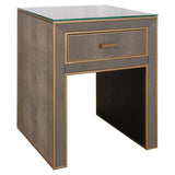 Richmond Interiors Bloomville 1 Drawer with Glass in Brown