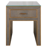 Richmond Interiors Bloomville 1 Drawer with Glass in Brown