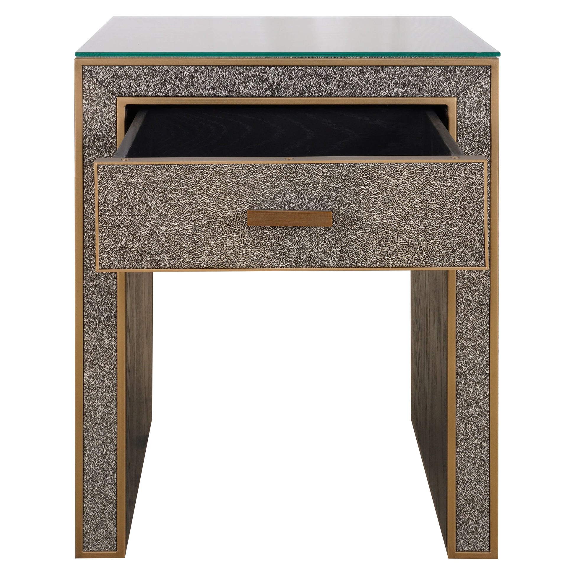 Richmond Interiors Bloomville 1 Drawer with Glass in Brown