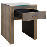 Richmond Interiors Bloomville 1 Drawer with Glass in Brown