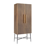 Richmond Ironville Golden 2 Door Display Cabinet-Belmont Interiors