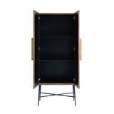 Richmond Ironville Golden 2 Door Display Cabinet-Belmont Interiors