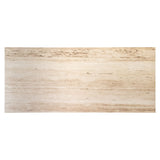 Richmond Interiors Avalon Beige Travertine Rectangle Dining Table | 8 Seater