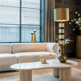 Richmond Interiors La Cantera Organic Beige Travertine Coffee Table