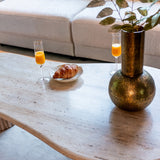 Richmond Interiors La Cantera Organic Beige Travertine Coffee Table