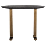 Richmond Interiors Revelin Bronze & Black Rustic Oval Bar Table