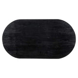 Richmond Interiors Revelin Bronze & Black Rustic Oval Bar Table