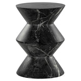 Richmond Interiors Bosco Faux Black Marble Side Table