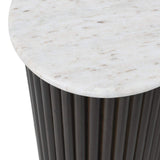 Richmond Interiors Mayfield Brown & White Marble Coffee Table | Set Of 2