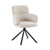 Manhattan 160-240cm Grey Ceramic Stone Extending Marble Dining Table With Tuscany Swivel 360 Velvet Chairs