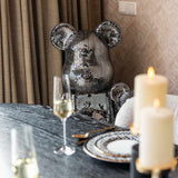Richmond Interiors Fairmont Dark Coffee Black Oak Wood Dining Table | 10 Seater
