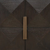 Richmond Interiors Claremont Brown 4 Door TV Unit
