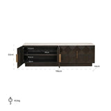 Richmond Interiors Claremont Brown 4 Door TV Unit