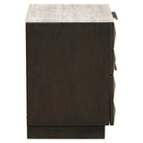Richmond Interiors Claremont Brown 2 Drawer Bedside Table