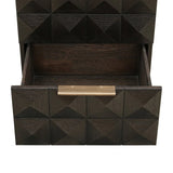 Richmond Interiors Claremont Brown 2 Drawer Bedside Table