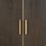 Richmond Interiors Rivertree Brown Oak wood Display Unit