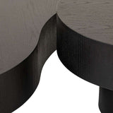 Richmond Interiors Bogor Black Oak Wood Coffee Table | Set Of 2