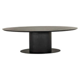 Richmond Interiors Gordon Black Oak Wood Dining Table | 6-8 Seater