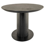 Richmond Interiors Gordon Black Oak Wood Dining Table | 6-8 Seater