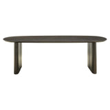 Richmond Interiors Durban Brown Oak Wood Dining Table | 6-8 Seater