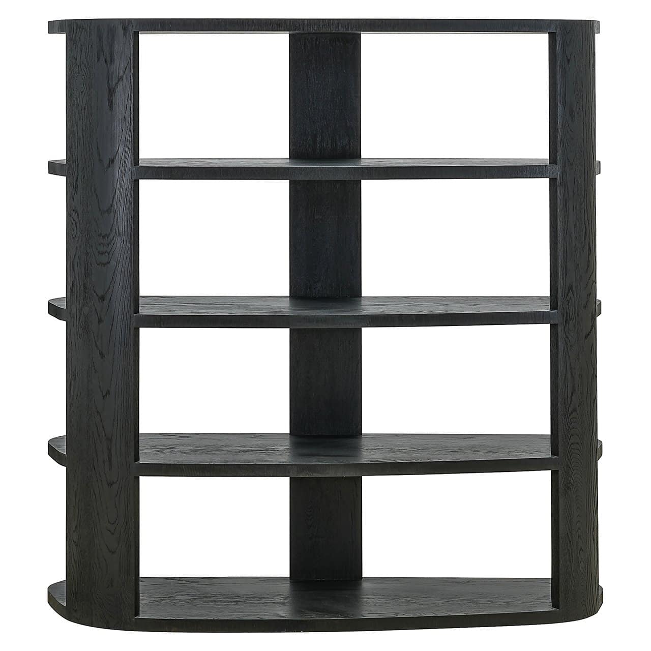 Richmond Interiors Navarino Black Oak Wood Display Unit