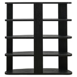 Richmond Interiors Navarino Black Oak Wood Display Unit