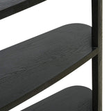 Richmond Interiors Navarino Black Oak Wood Display Unit