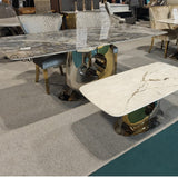 Madrid Gold 180cm Dining Table In 2 Colours