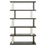Richmond Interiors Waldorf Brown Oak Wood & Stone Display Unit