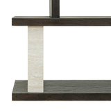 Richmond Interiors Waldorf Brown Wood & Stone Console Table