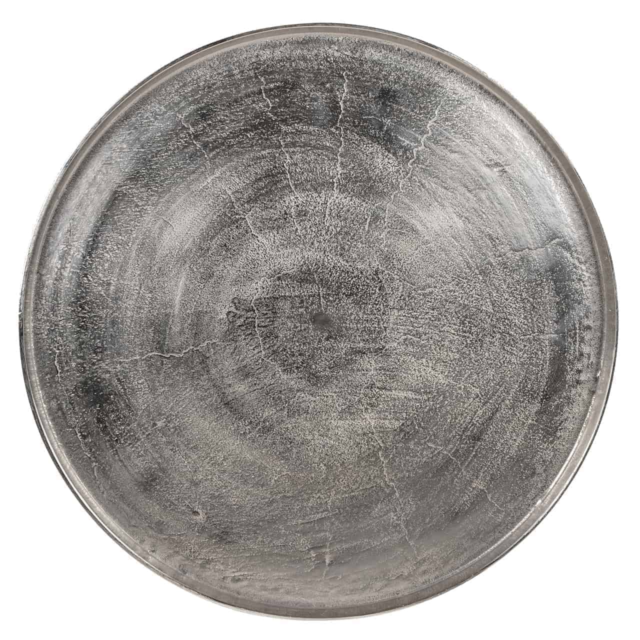 Richmond Interiors Lyam Metallic Silver Round Coffee Table