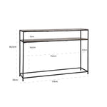 Richmond Chandon Champagne Gold And Black Console Table-Belmont Interiors