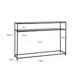 Richmond Chandon Champagne Gold And Black Console Table-Belmont Interiors