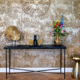 Richmond Interiors Arlo Metallic Gold Round Side Table