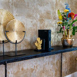 Richmond Interiors Arlo Metallic Gold Round Side Table