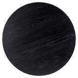Richmond Interiors Jazz Black Wood Round Coffee Table Nest | Set of 2