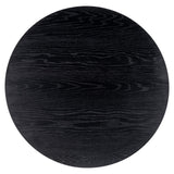 Richmond Interiors Jazz Black Wood Round Coffee Table Nest | Set of 2