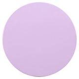Richmond Interiors Rosly Pastel Purple Twisted Round Side Table