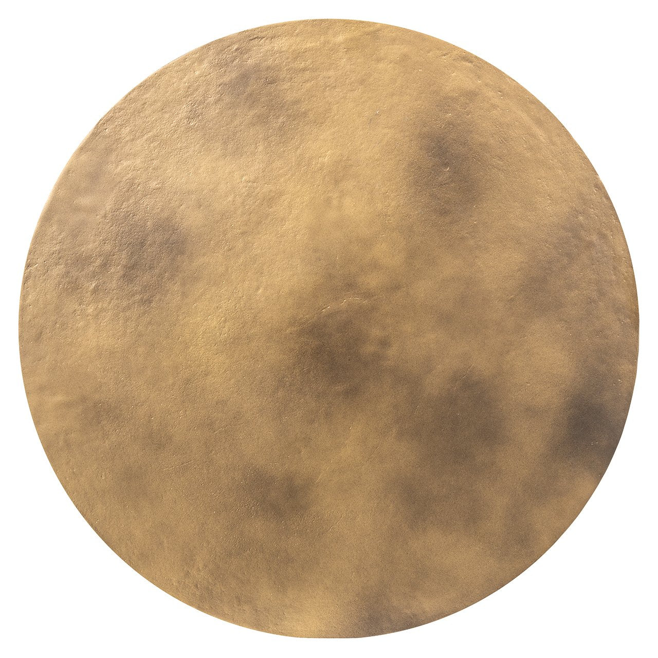 Richmond Interiors Du Pont Brushed Gold Round Coffee Table