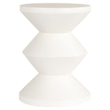 Richmond Interiors Bloomstone Diablo White Side Table